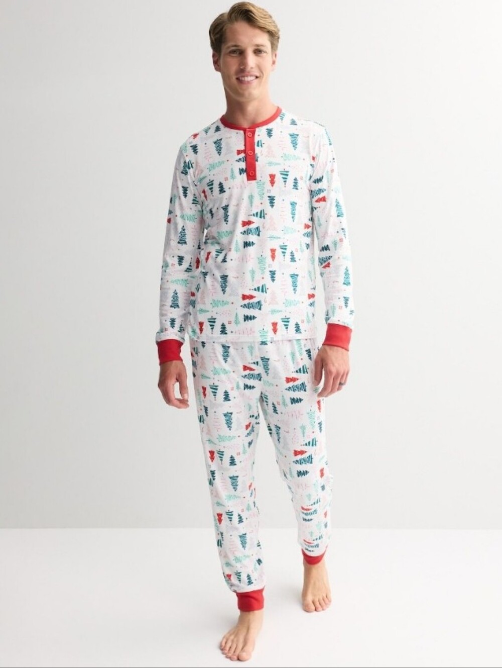 Men's Jammies For Your Families Christmas Tree Farm Pajama Set